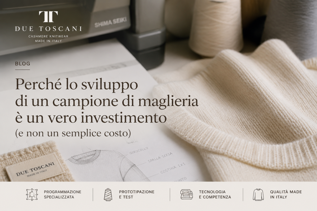 Perché lo sviluppo di un campione di maglieria è un vero investimento (e non un semplice costo)