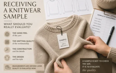 Receiving Your First Knitwear Sample: What Should You Really Evaluate?